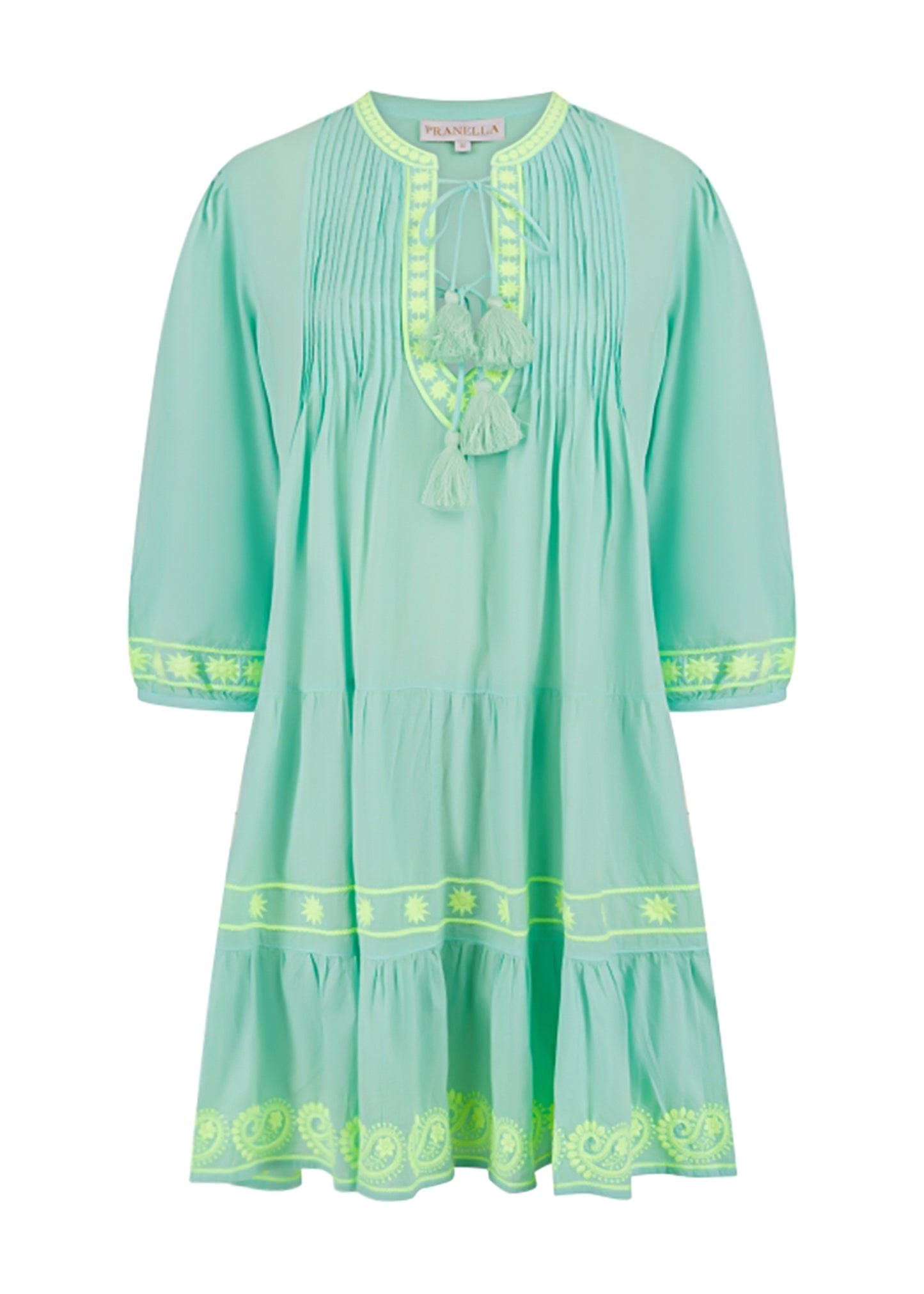Load image into Gallery viewer, Bonbon Mini Dress Mint Lime - Mini Dress
