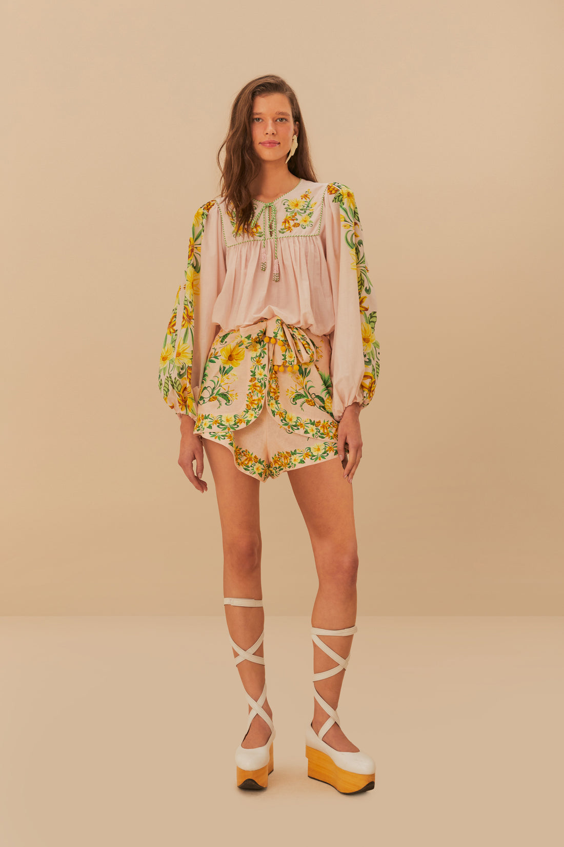 Load image into Gallery viewer, Botanical Beauty Pink Shorts
