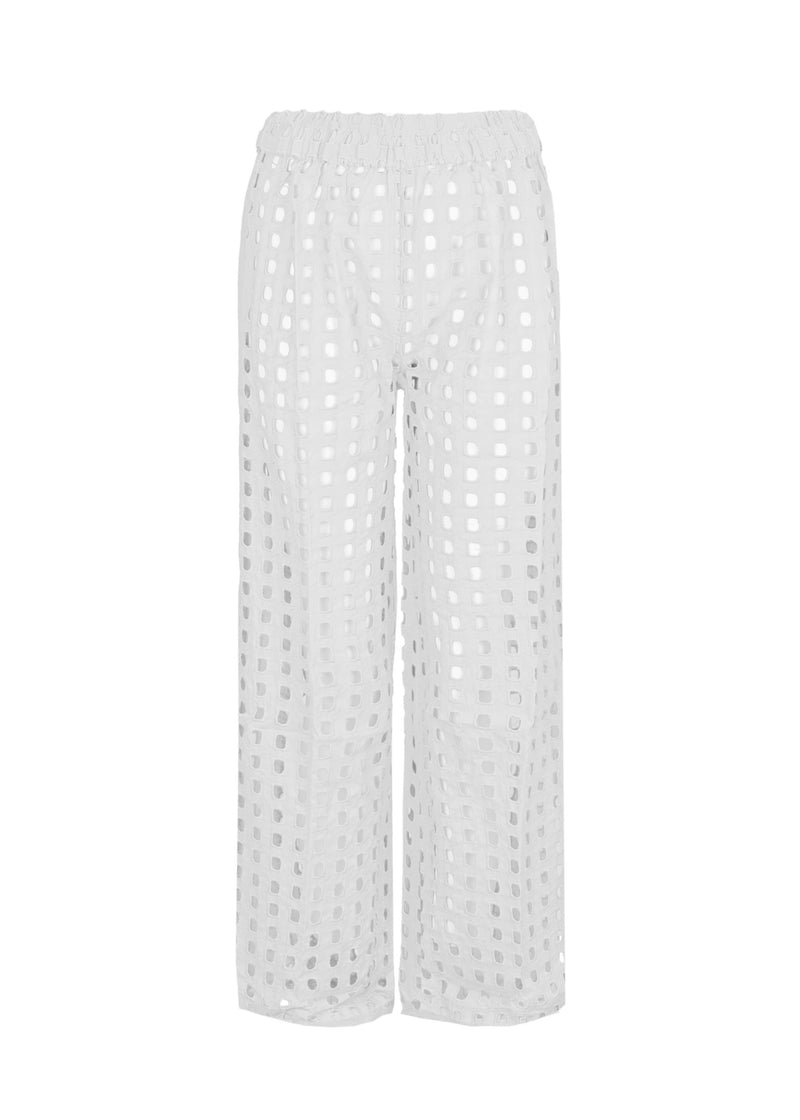 White Box Eyelet Pant