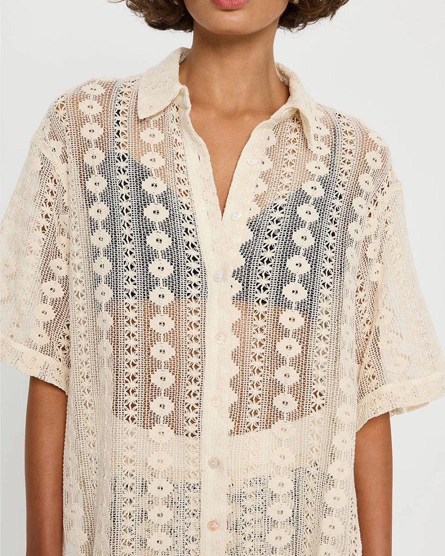 Load image into Gallery viewer, Brooke Shirt Natural - Top
