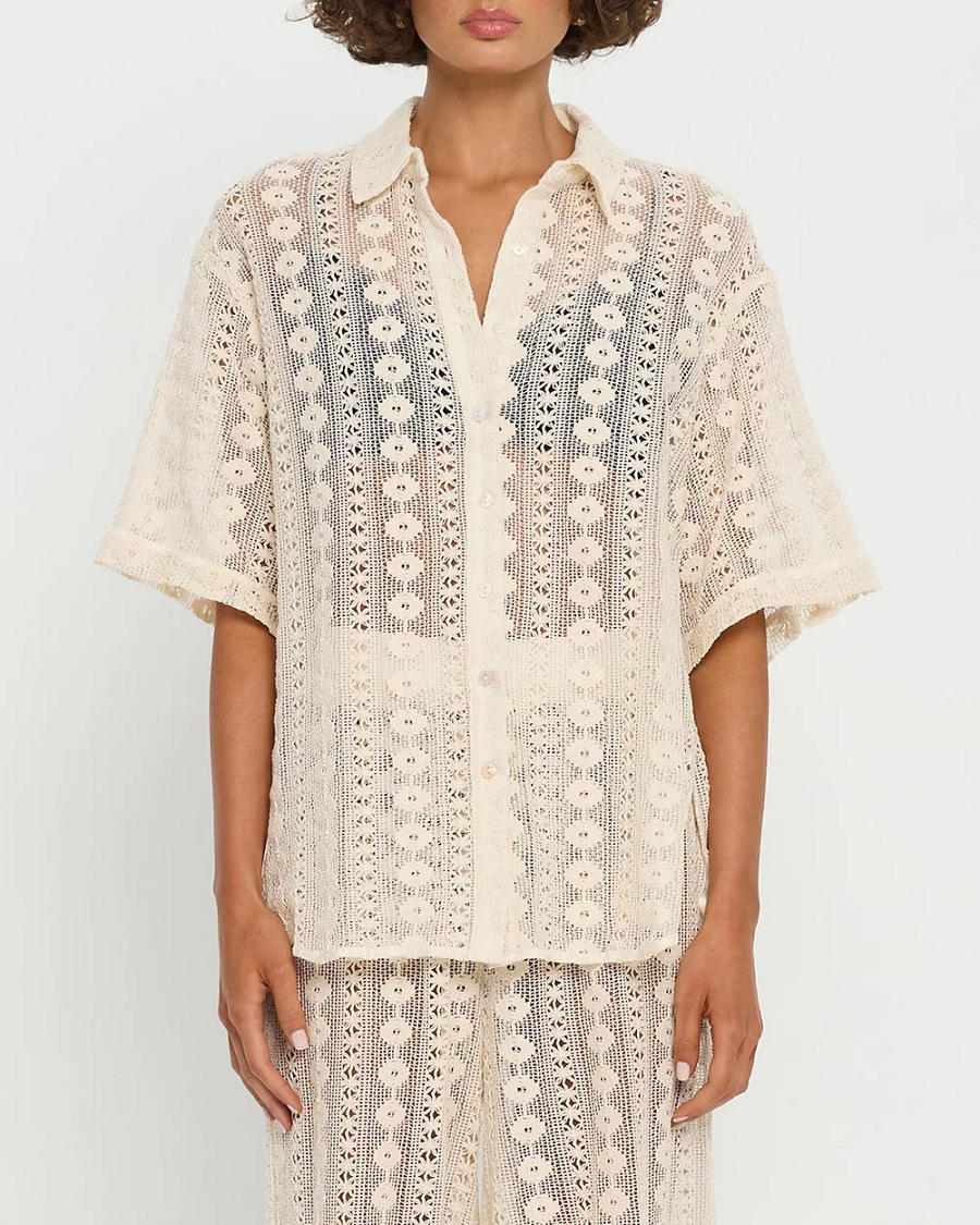 Load image into Gallery viewer, Brooke Shirt Natural - Top
