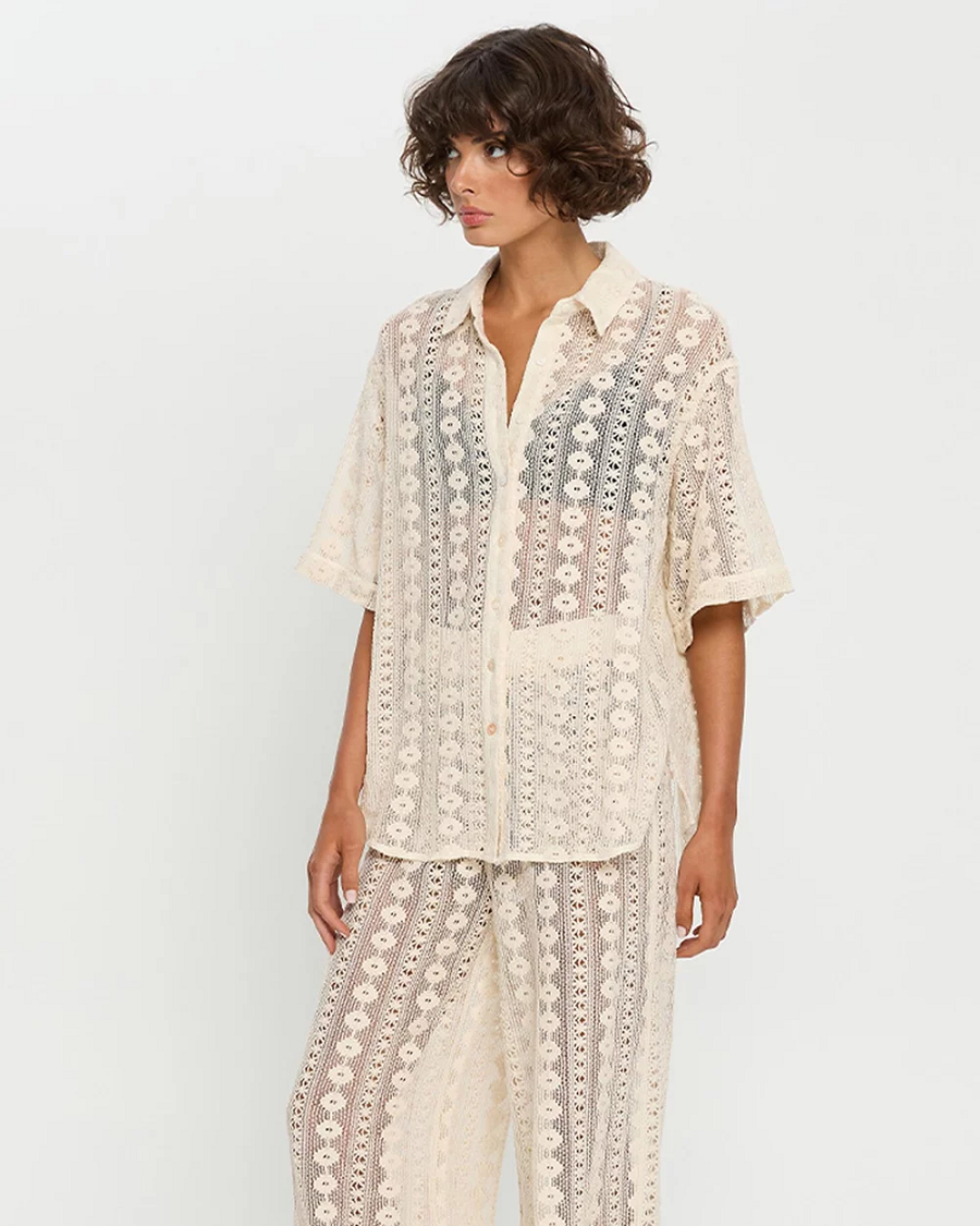 Load image into Gallery viewer, Brooke Shirt Natural - Top
