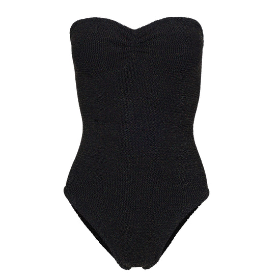 Brooke Swim Lurex Crinkle Black/Gold