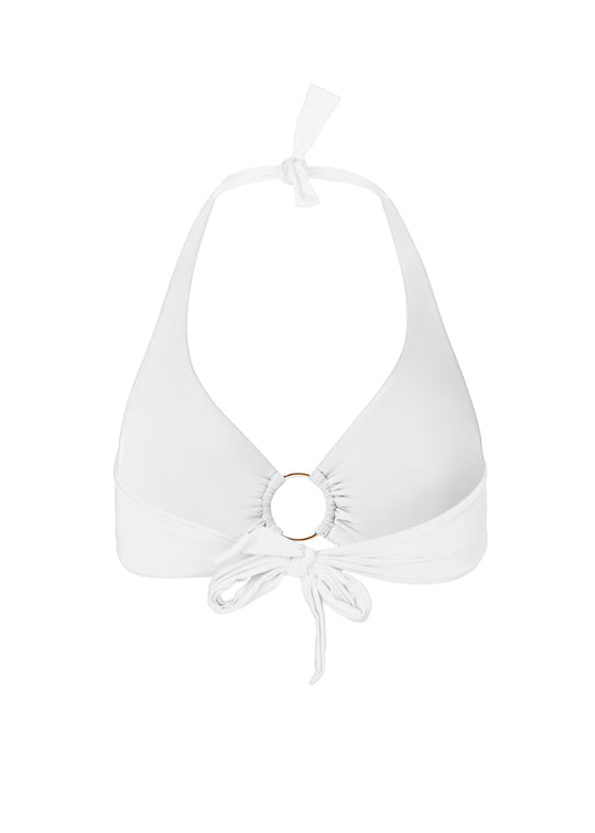 Load image into Gallery viewer, Brussels Bikini Top White - Bikini Top
