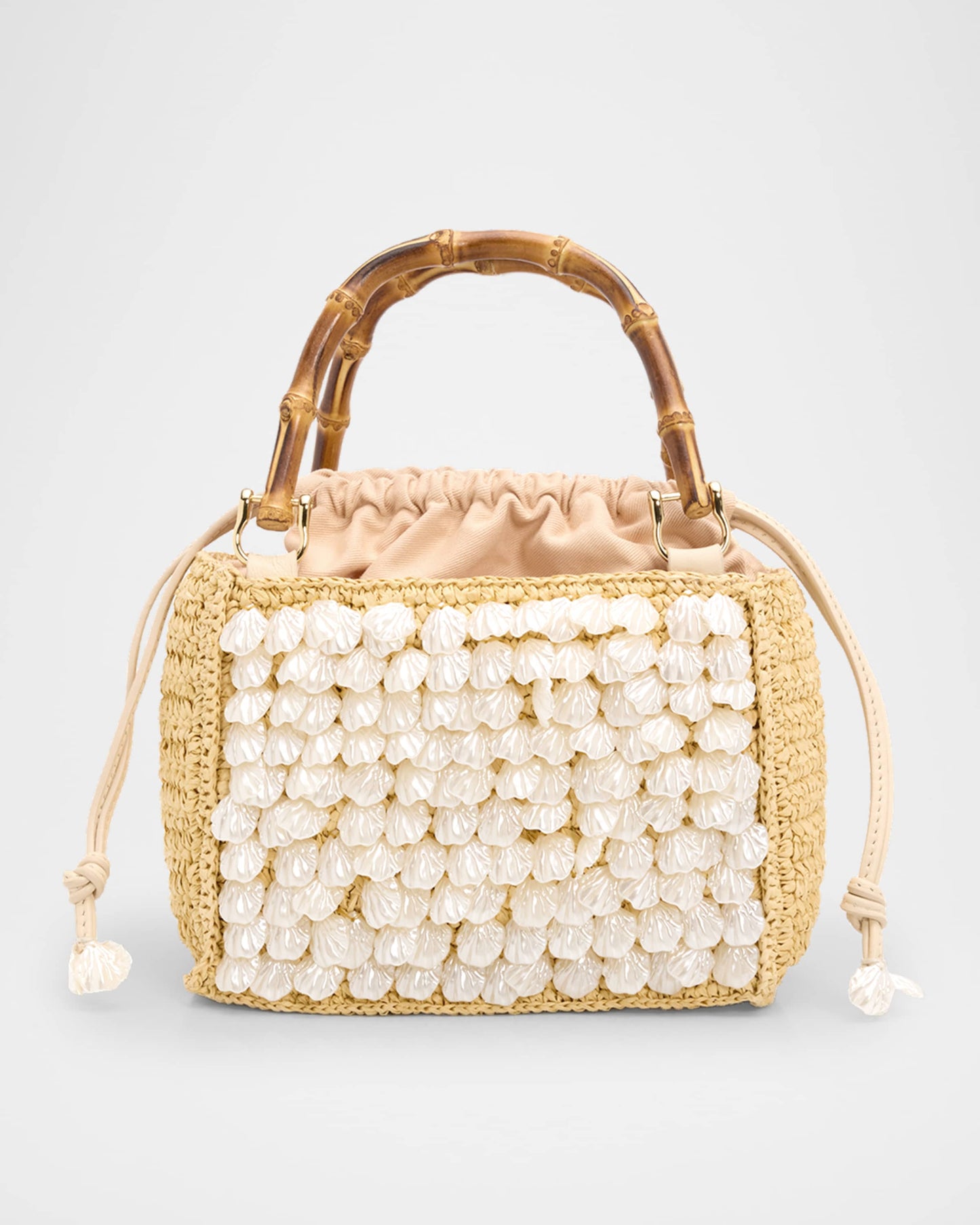 Load image into Gallery viewer, Brielle Mini Tote Bag Natural
