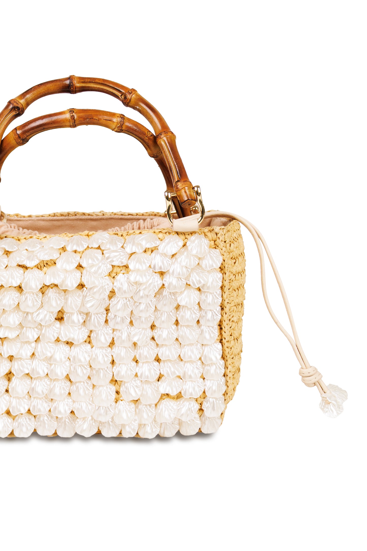 Load image into Gallery viewer, Brielle Mini Tote Bag Natural
