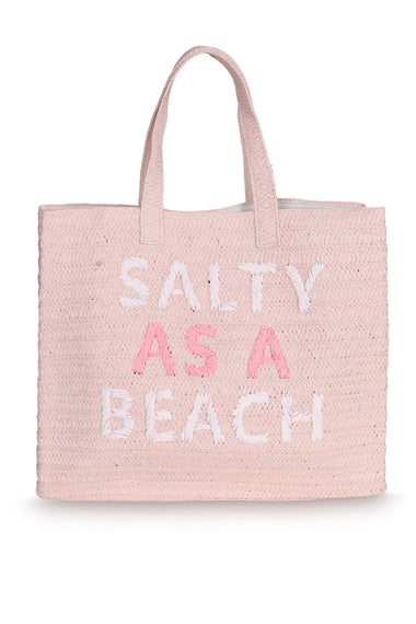 Salty As A Beach Tote Bag Peach Multi