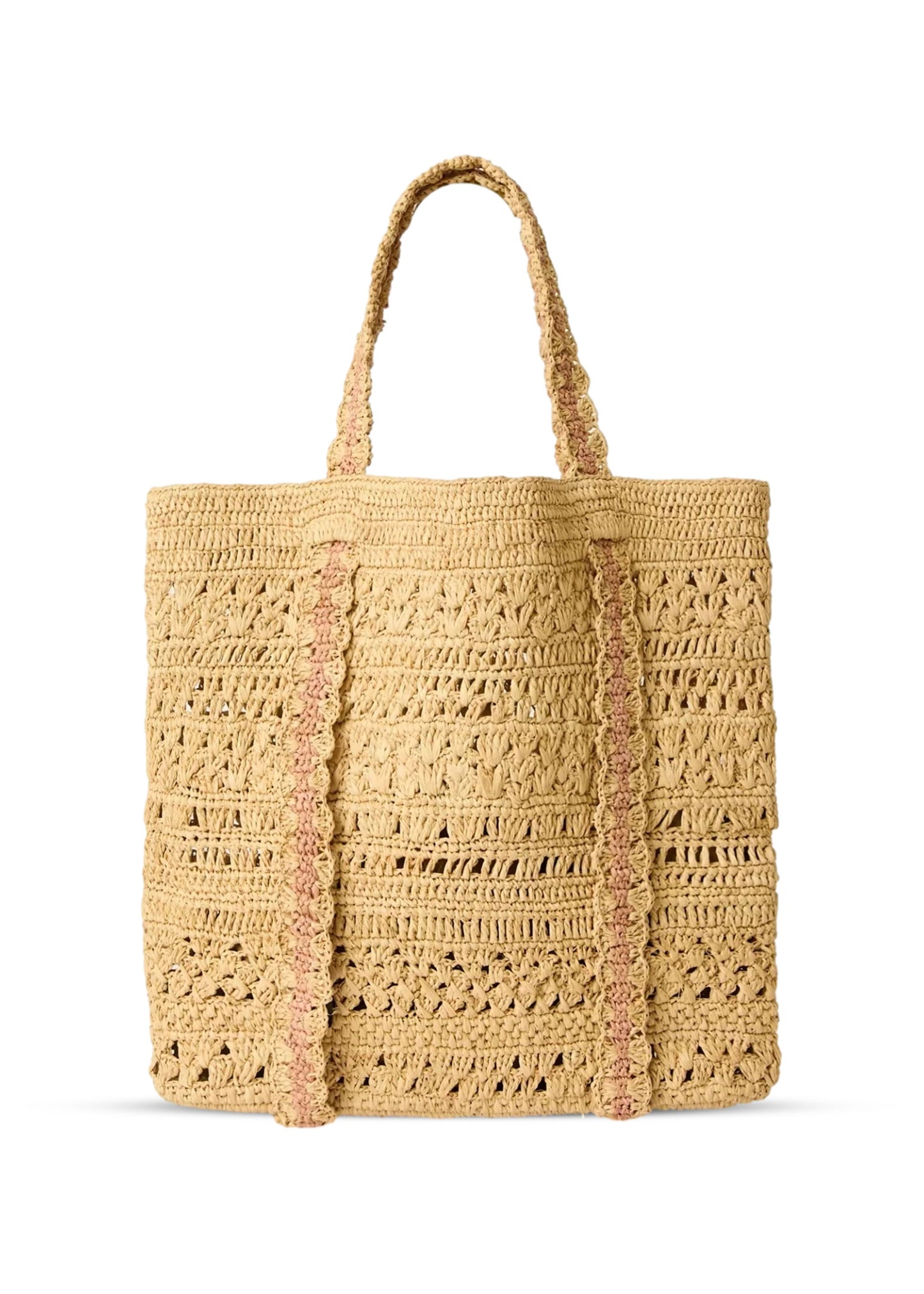 Load image into Gallery viewer, Chapeu Tote Bag Natural/Pink
