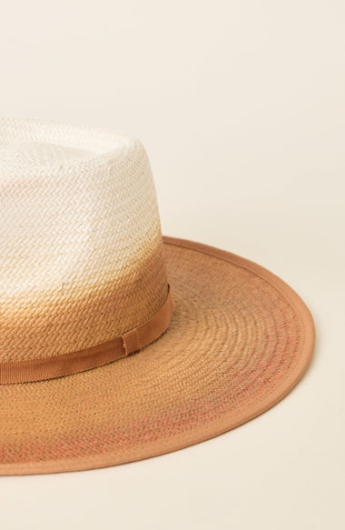 Clara Hat White/Brown