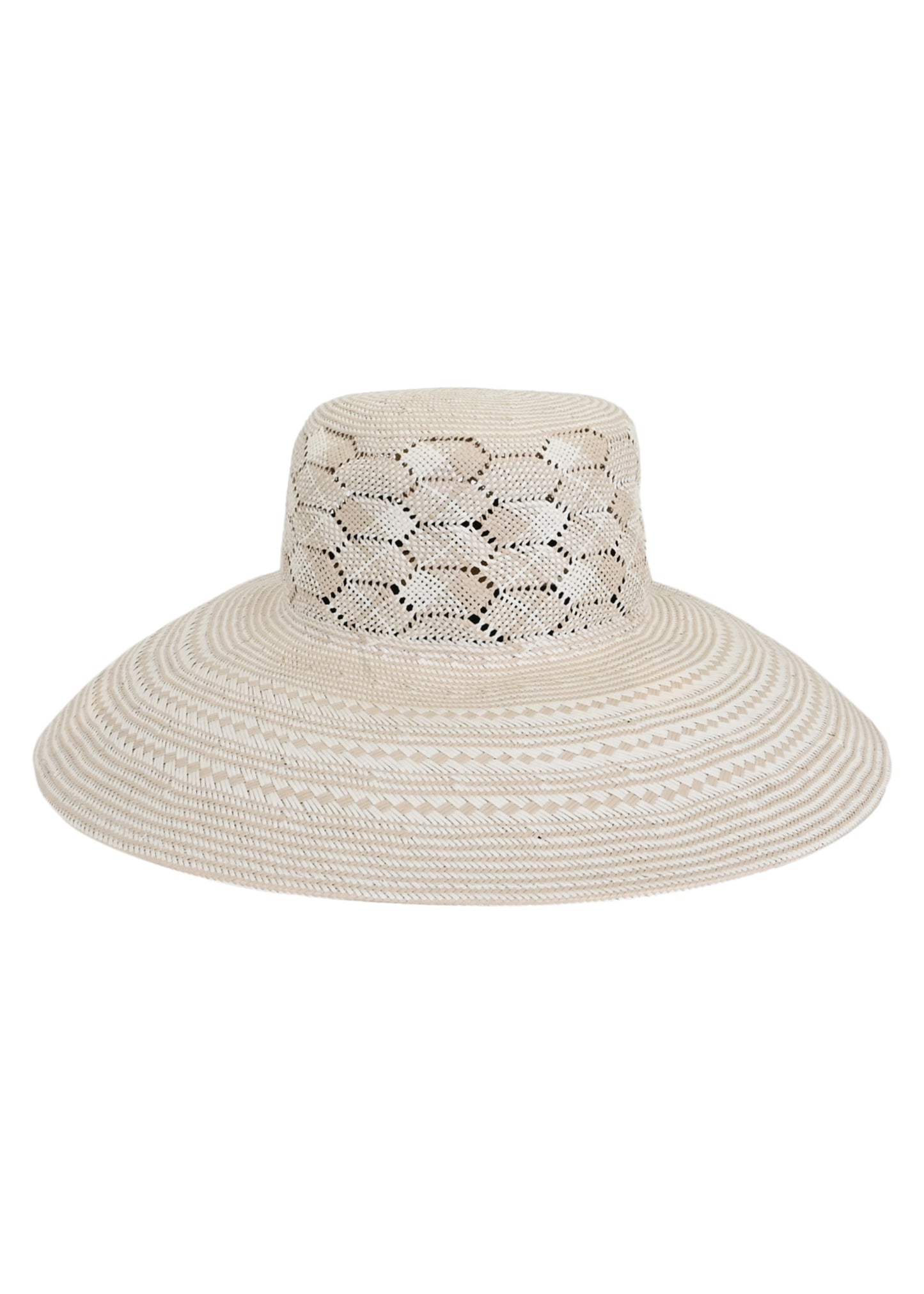 Load image into Gallery viewer, Emery Sisal Cloche Hat Natural/White
