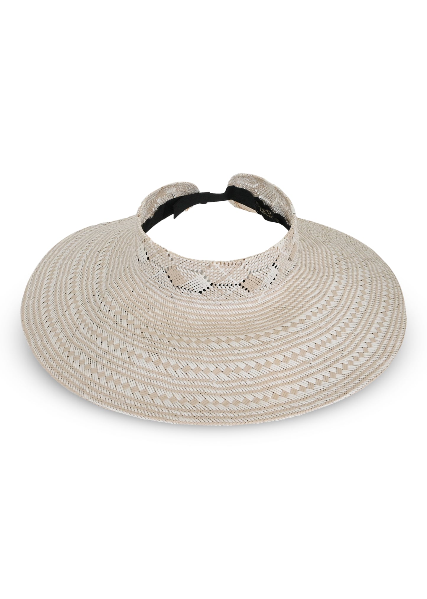 Load image into Gallery viewer, Emery Sisal Visor Hat Natural/White
