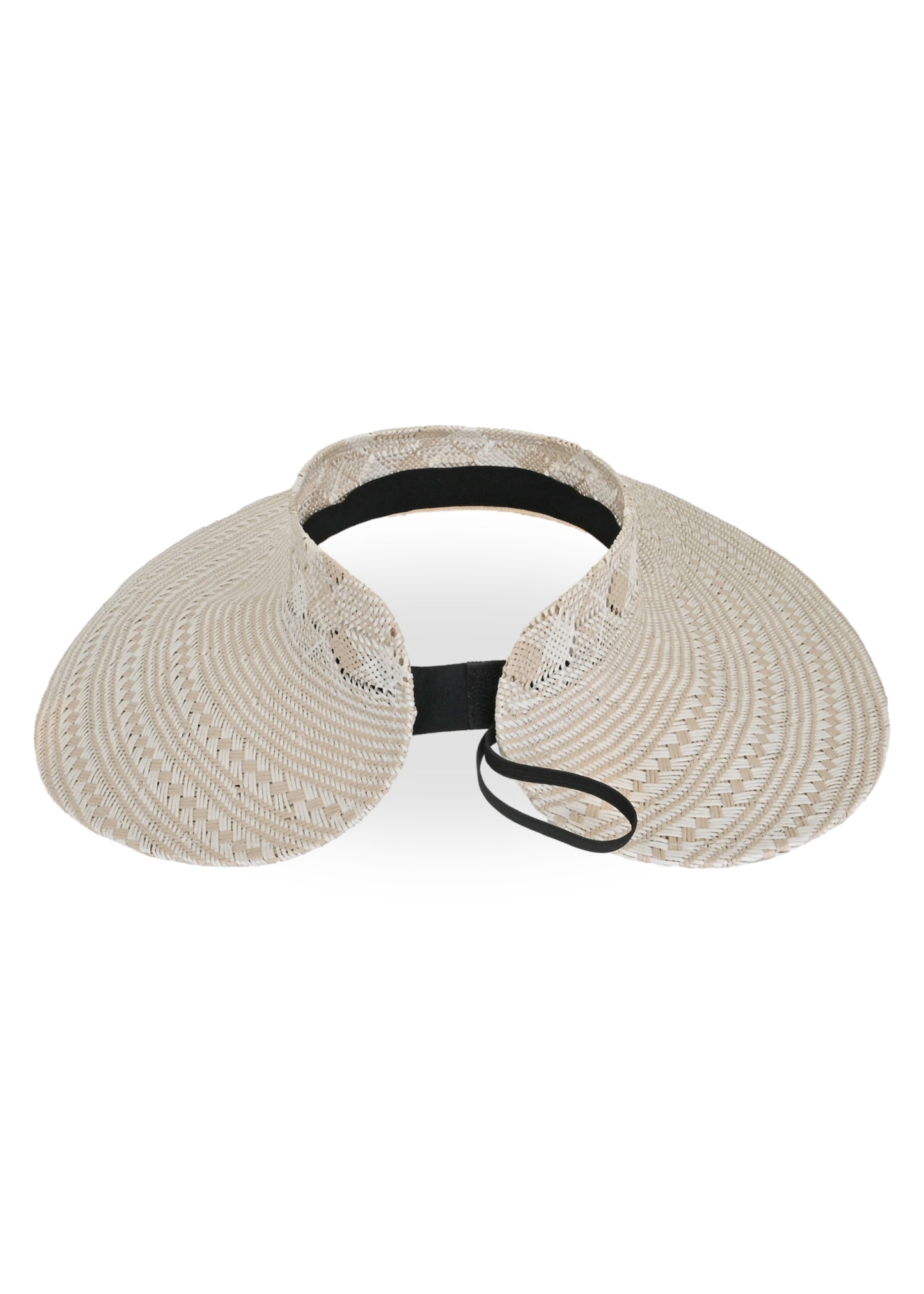Load image into Gallery viewer, Emery Sisal Visor Hat Natural/White
