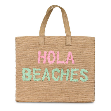 Hola Beaches Tote Bag Sand Coral Rainbow - Bag