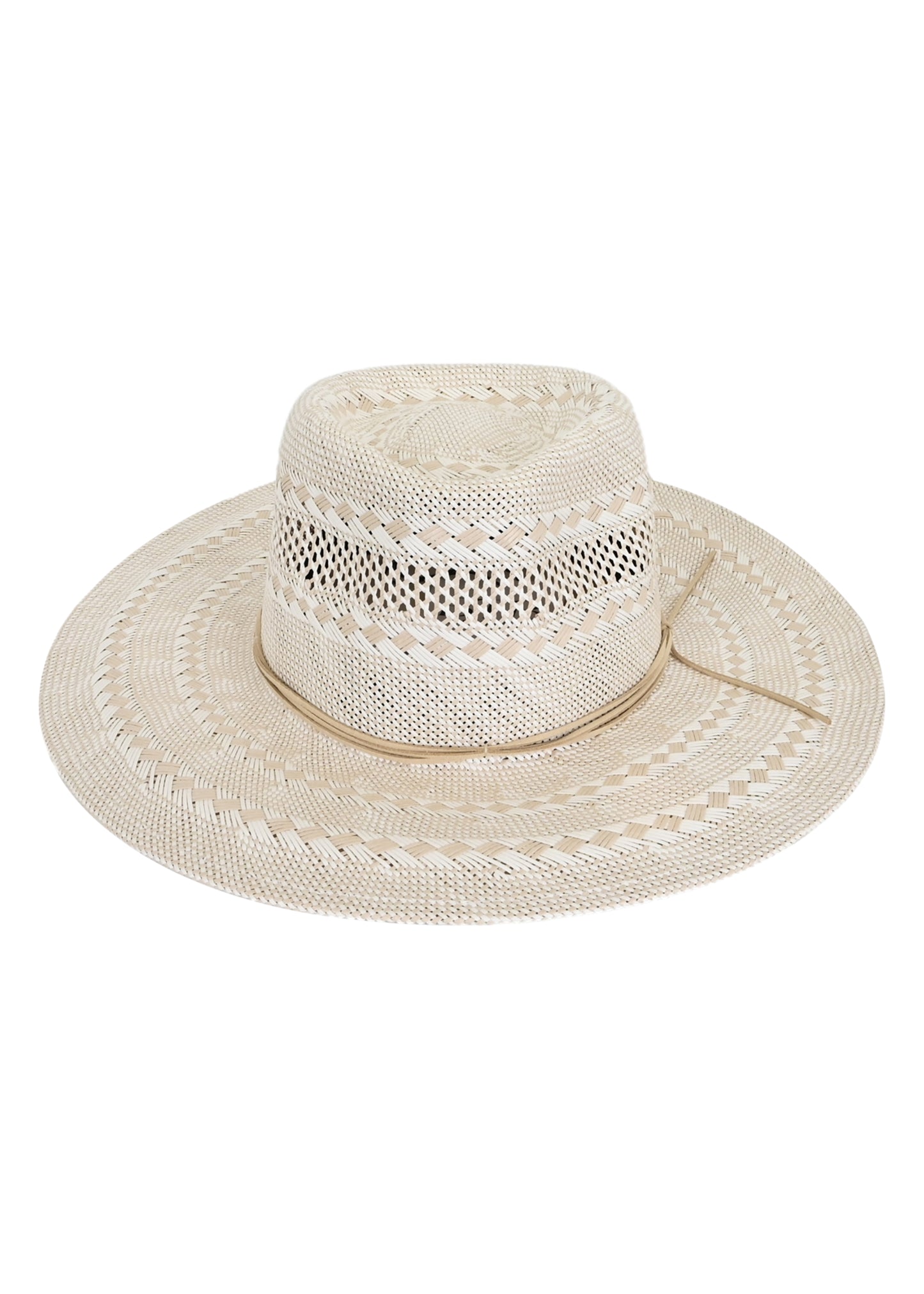 Load image into Gallery viewer, Lola Sisal Fedora Hat Natural/White
