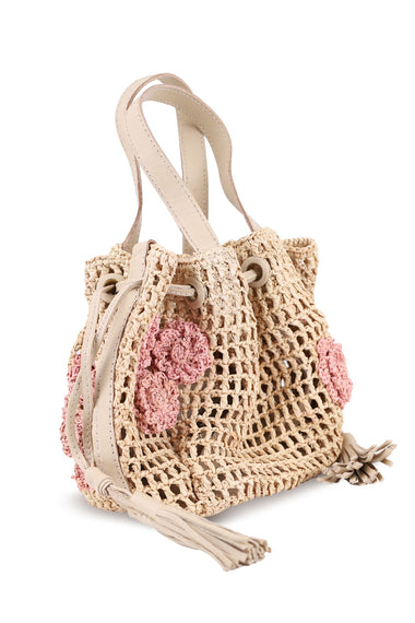 Orion Small Drawstring Bag Natural/Petal