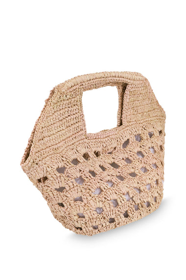 Rochelle Mini Perf Tote Bag Natural