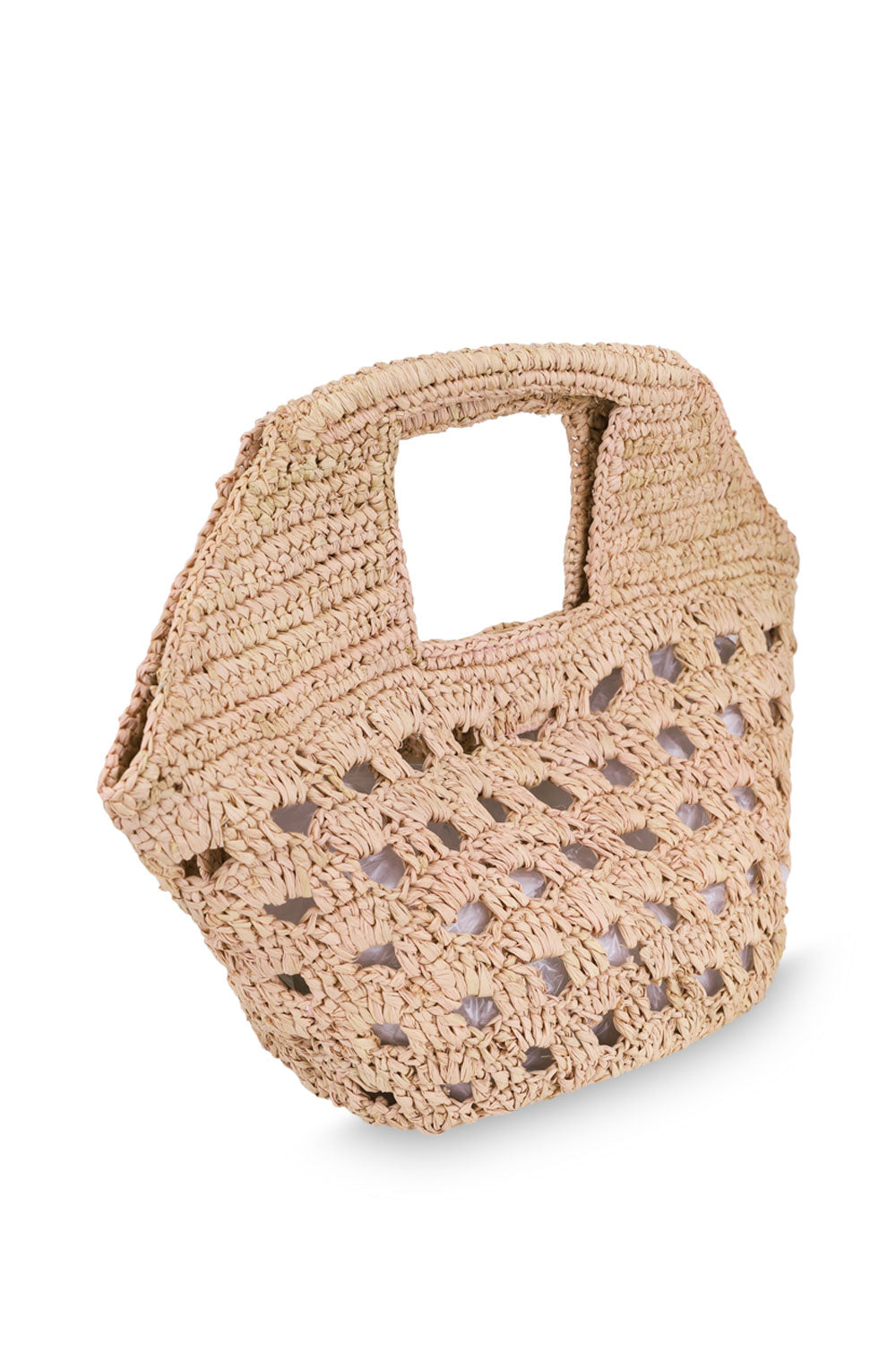 Load image into Gallery viewer, Rochelle Mini Perf Tote Bag Natural
