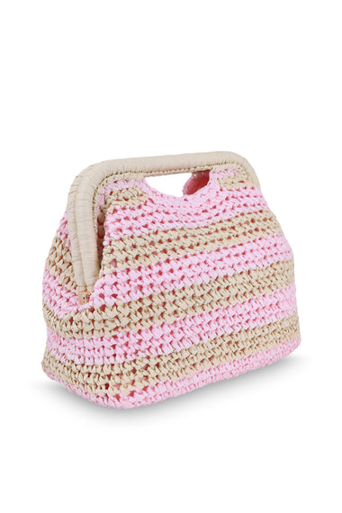 Torino Clutch Bag Natural/Petal