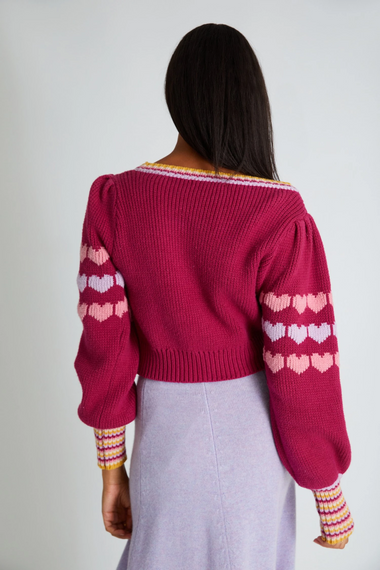 Bruena Cropped Cardigan - Cardigan