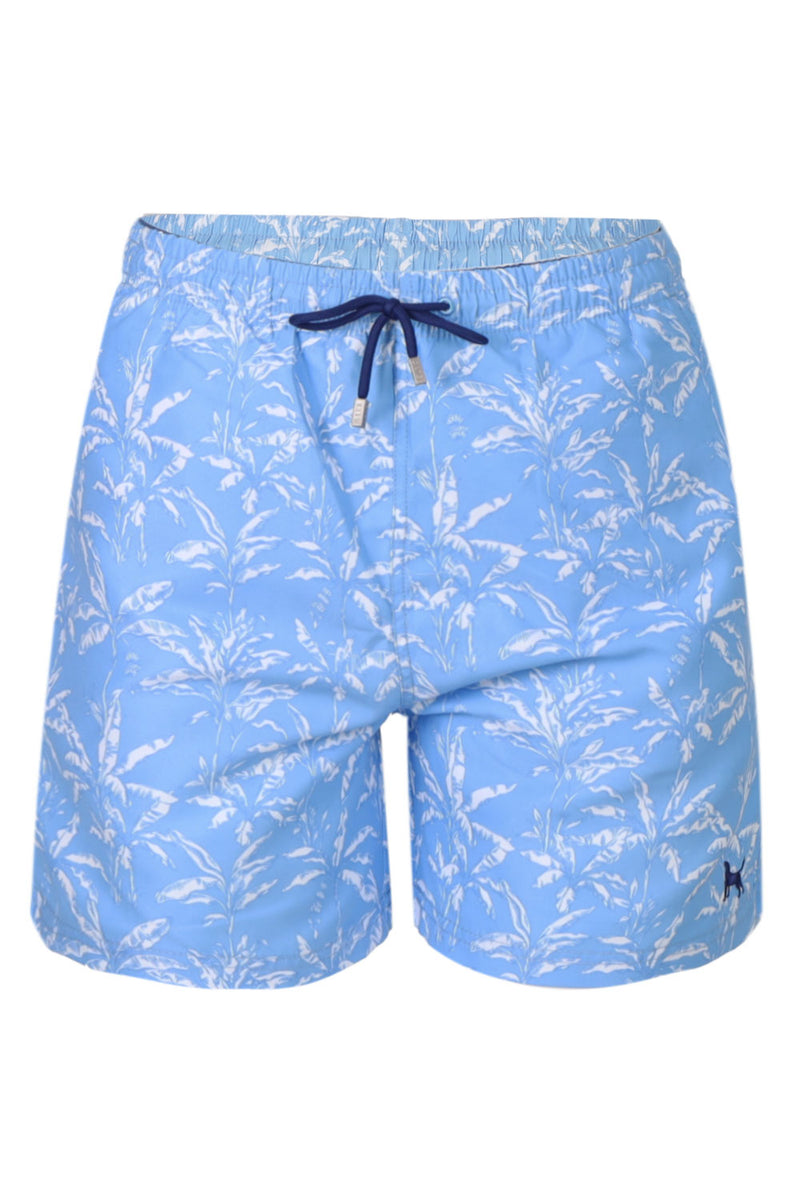 The AZ Boardshort Banana Palm Blue