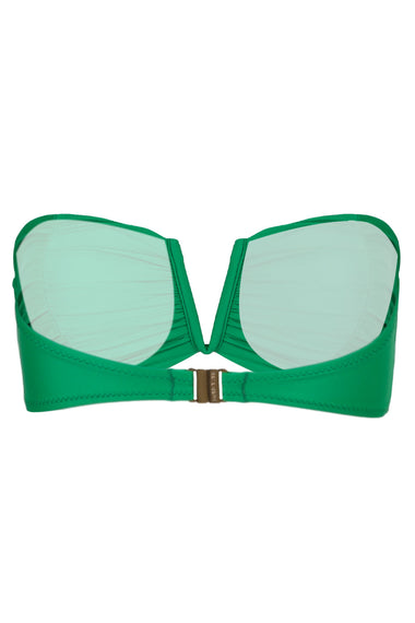 Aidy Rouched Bandeau Top Iguana