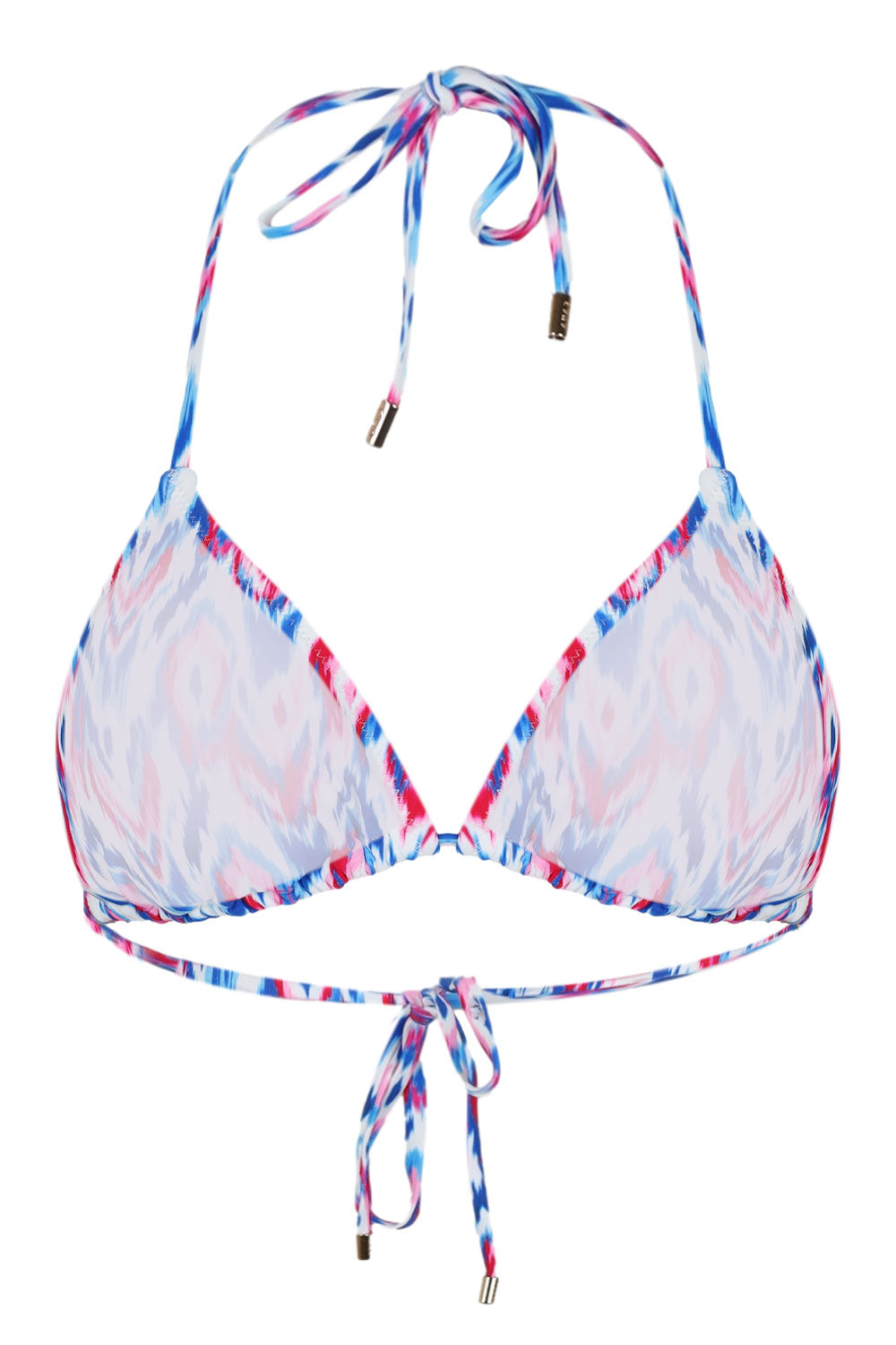 Load image into Gallery viewer, Ainsley Triangle Halter Top Aqua Pop
