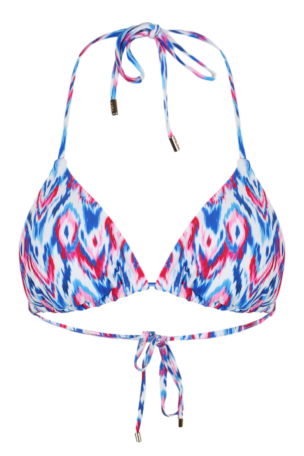 Load image into Gallery viewer, Ainsley Triangle Halter Top Aqua Pop
