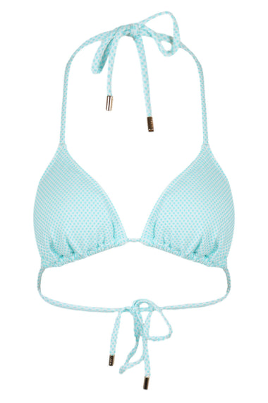 Ainsley Triangle Halter Top White Cuba