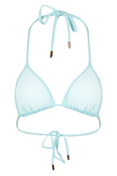 Ainsley Triangle Halter Top White Cuba