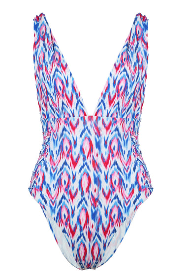 Elle Plunge One Piece Aqua Pop