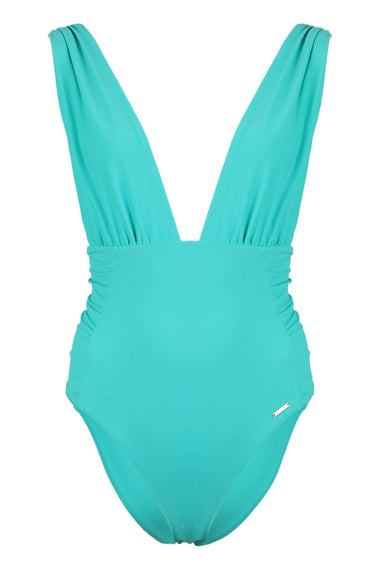 Elle Plunge One Piece Cuba Turquoise