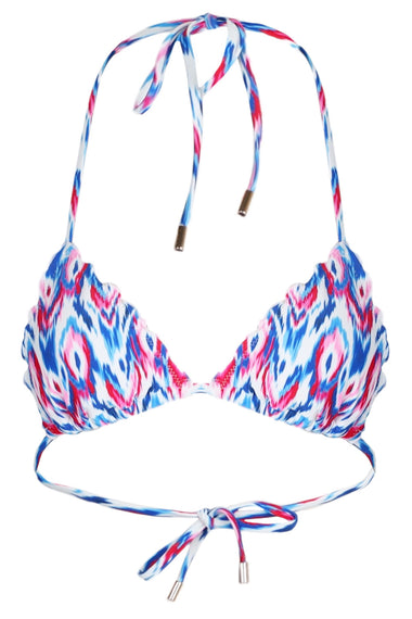 Michelle Frill Triangle Top Aqua Pop