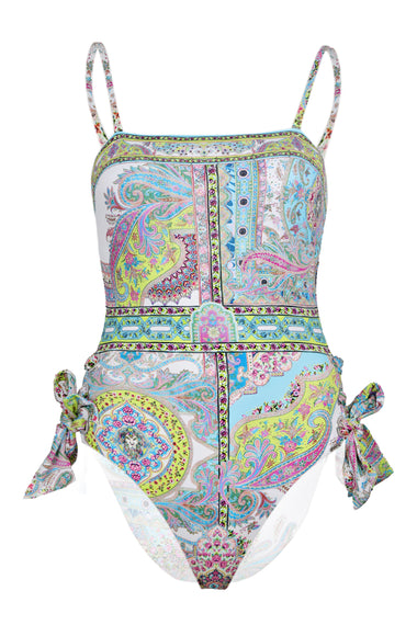 Bandeau One Piece with Eyelet Tie Side Magic Carpet Ride