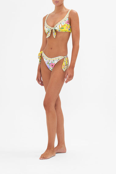 Dip Front Pant With Ties Caterina Spritz - Bikini Bottom