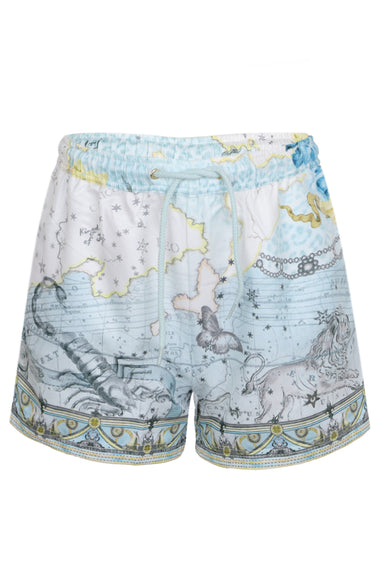 Mid Length Boardshort With Elastic Waist