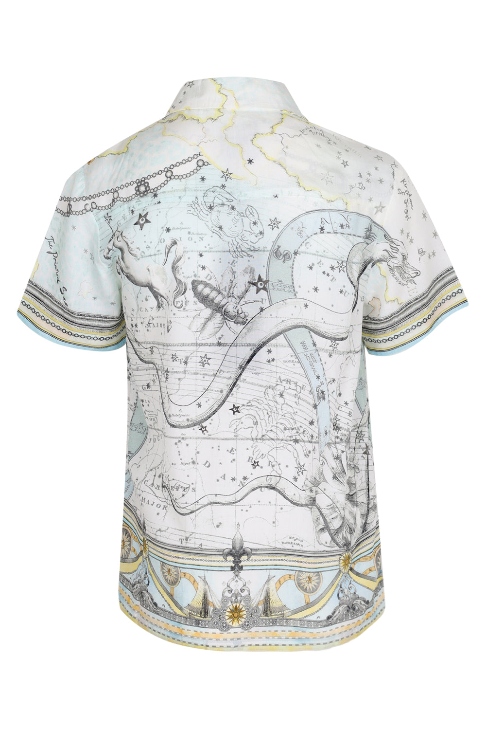 Short Sleeve Camp Collared Shirt