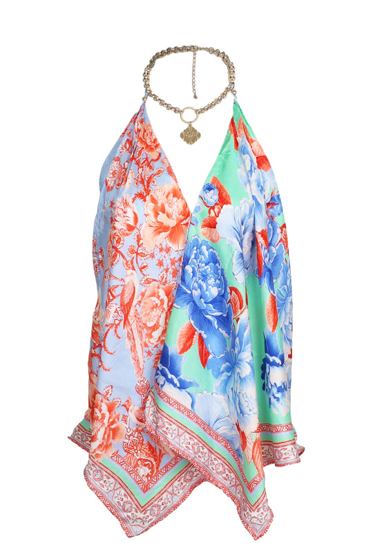 Knotted Scarf Top Topkapi Pop