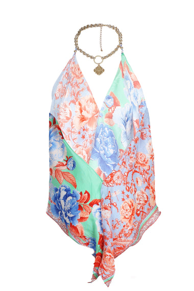Knotted Scarf Top Topkapi Pop
