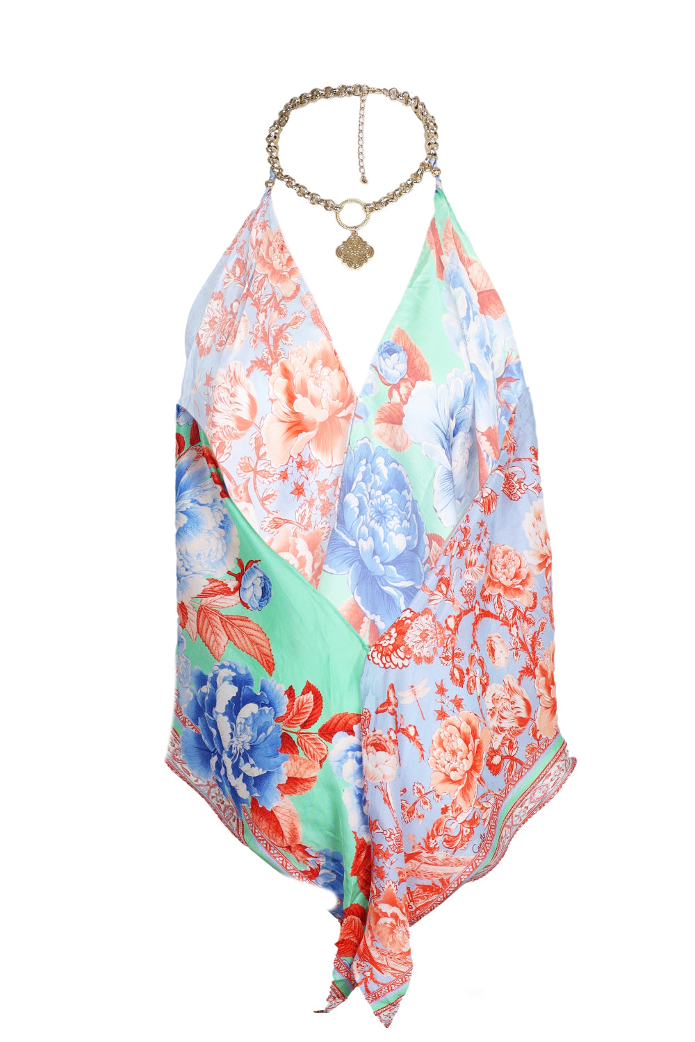 Load image into Gallery viewer, Knotted Scarf Top Topkapi Pop
