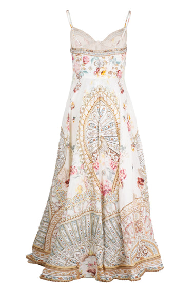 Long Dress with Tie Front Ottoman Dynasty