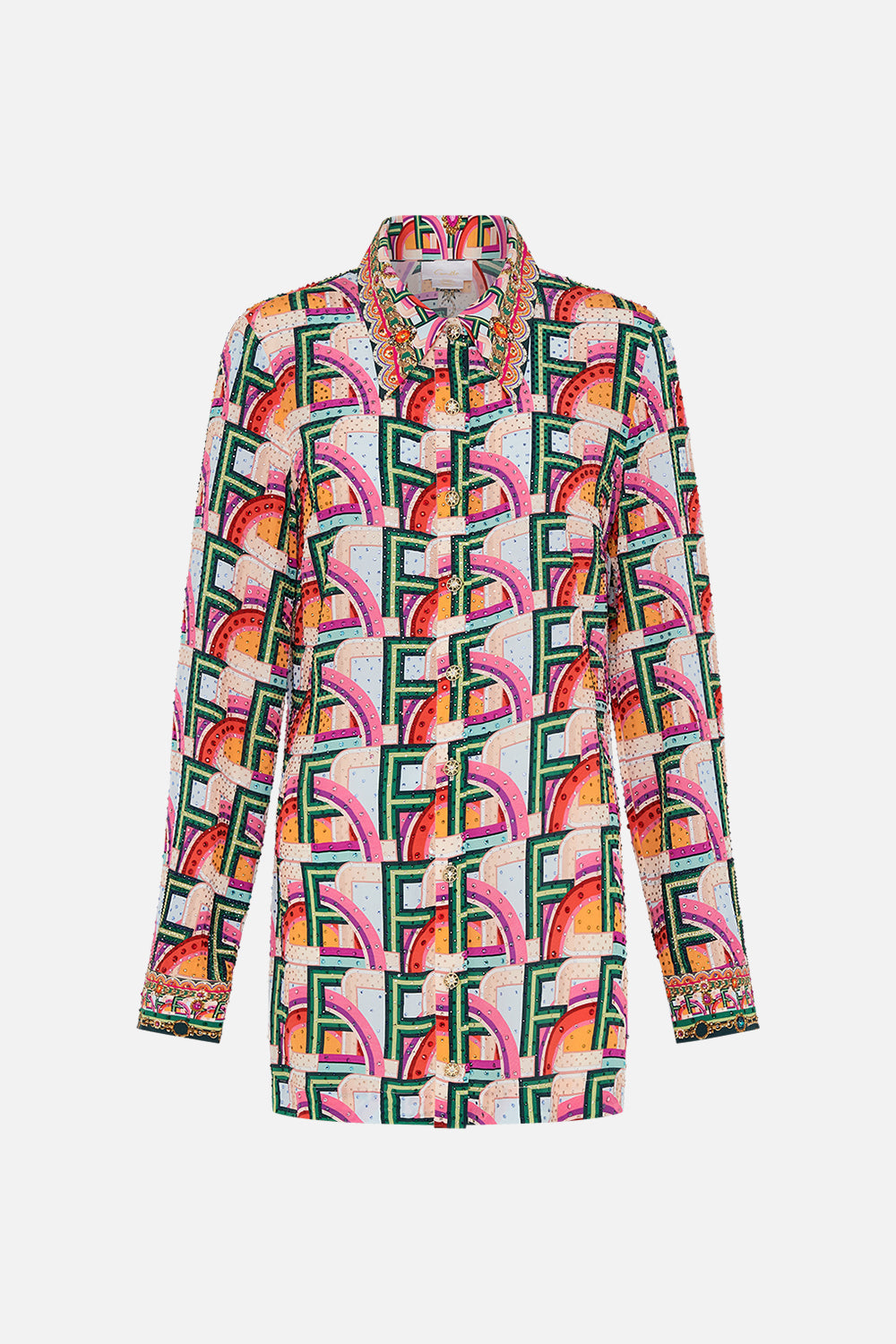 Load image into Gallery viewer, Long Sleeve Tunic Dress An Italian Welcome - Dress
