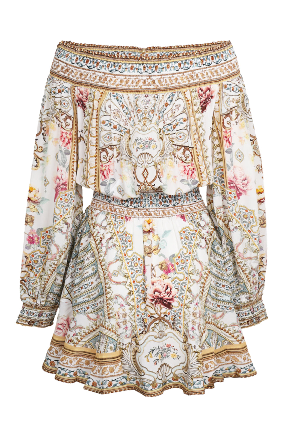 Load image into Gallery viewer, Off Shoulder Short Dress Ottoman Dynasty
