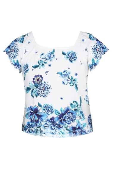 Short Sleeve Square Neck Tee