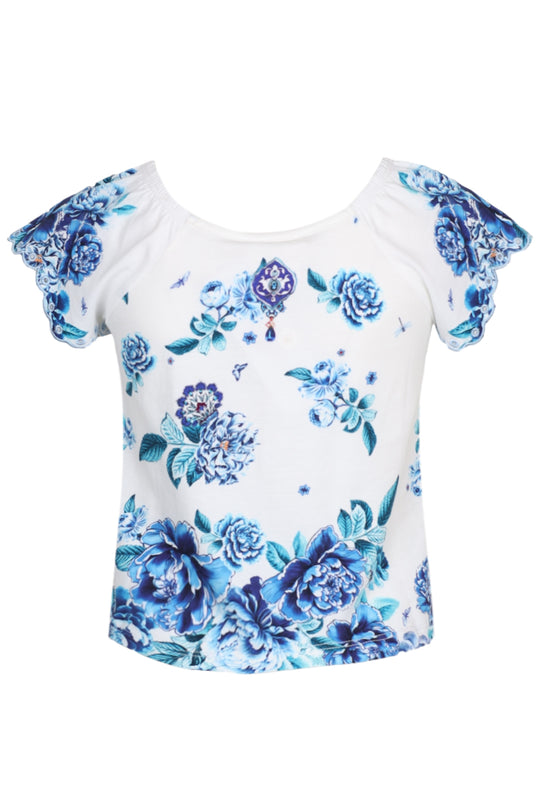 Short Sleeve Square Neck Tee