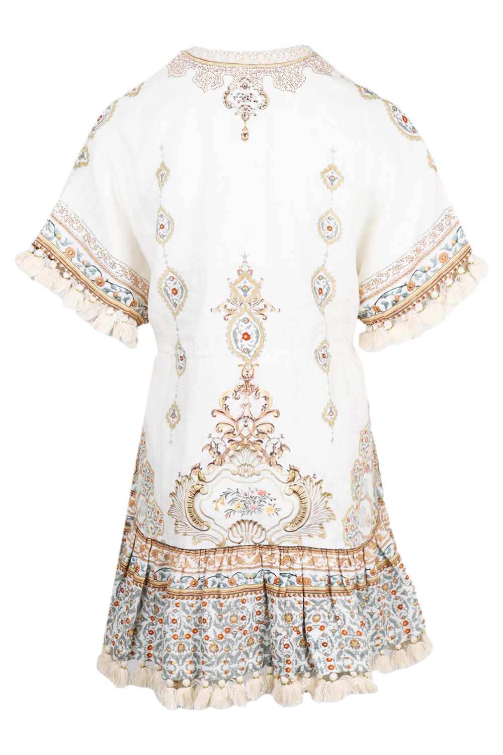 Load image into Gallery viewer, Short V Neck Embroidered Dress Ottoman Dynasty
