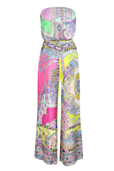 Tie Waist Strapless Jumpsuit Magic Carpet Ride