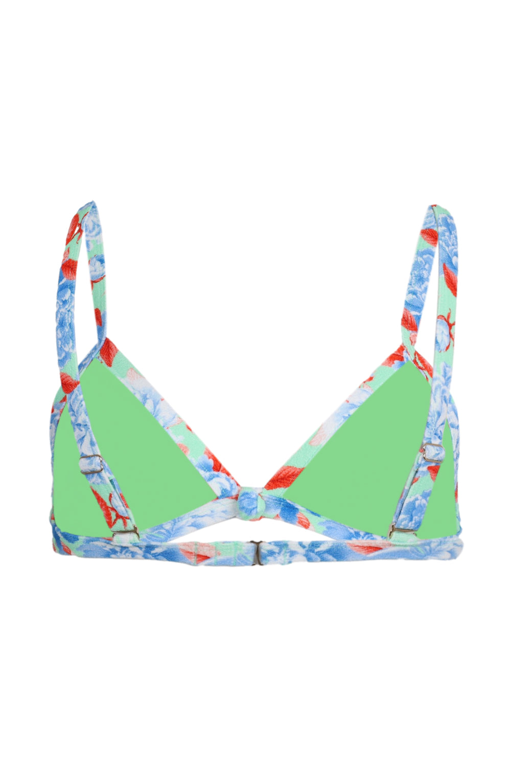 Load image into Gallery viewer, Tri Bikini Top with Knot Front Topkapi Pop

