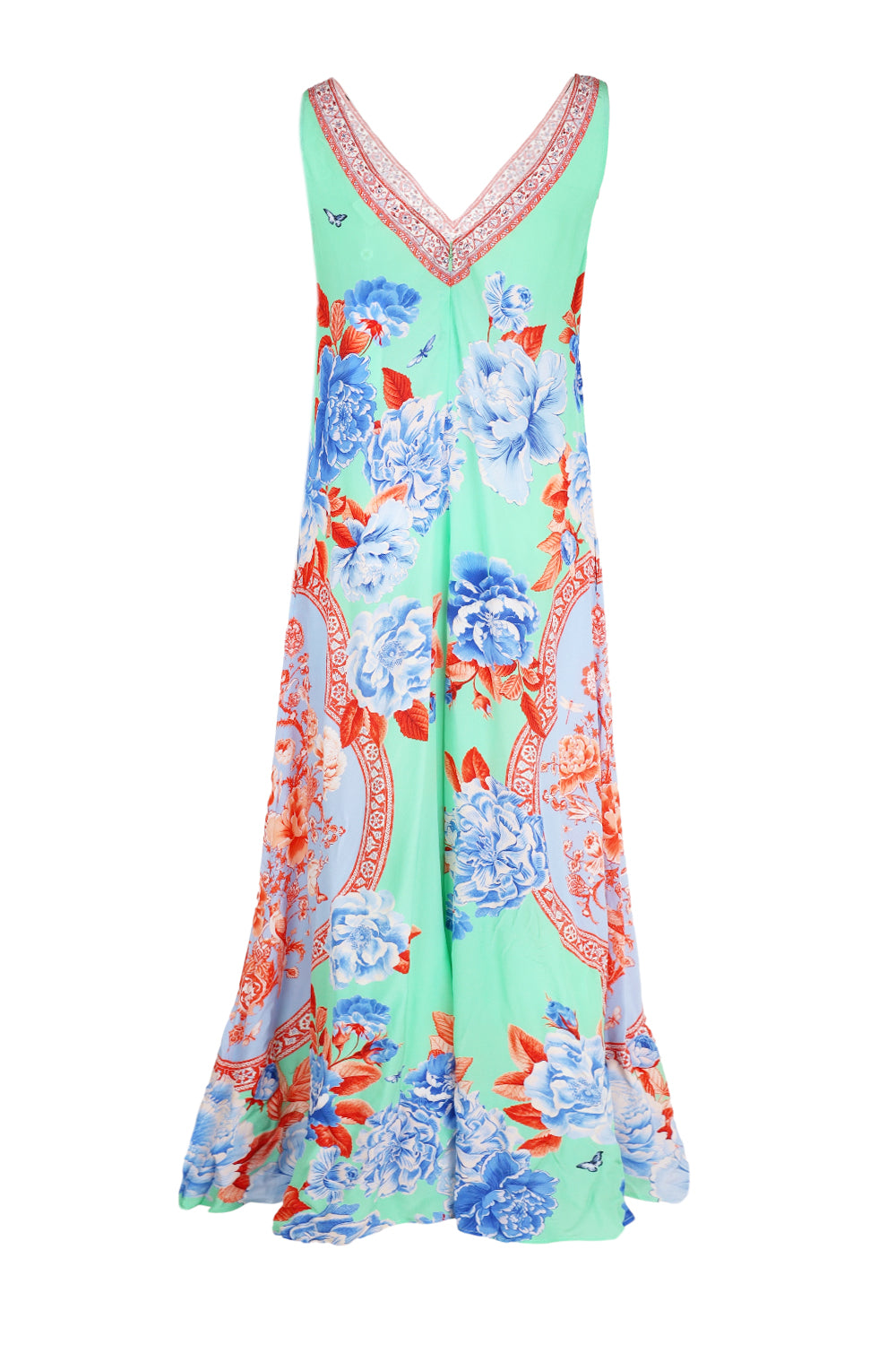 Load image into Gallery viewer, V Neck Flared Jumpsuit Topkapi Pop
