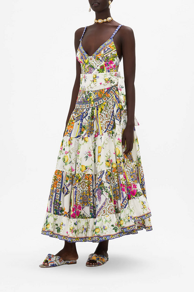 Wrap Skirt with Gathered Panels Caterina Spritz - Skirt