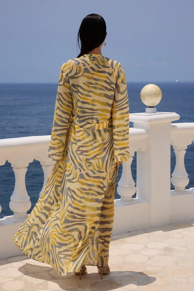 Camille Robe Sivella Print - Cover Up